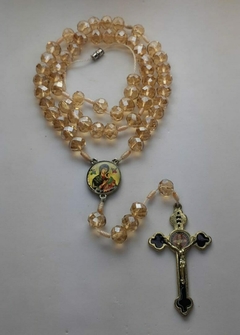 TERÇO CRISTAL PNEU 10MM DE PESCOÇO VARIAS CORES REF.RD2479 - comprar online