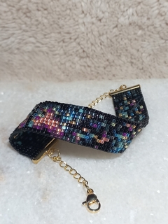 Pulsera FAMILIA, realizada con cuentas de VIDRIO japonesas originales importadas y terminaciones bañadas en oro - tienda online