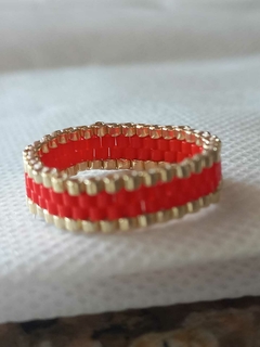 ANILLO tejido con cuentas de vidrio japonesas Miyuki originales en internet
