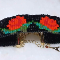 PULSERA TEJIDA CON CUENTAS DE VIDRIO MIYUKI ORIGINALES Y TERMINALES GOLD-FILLED - comprar online