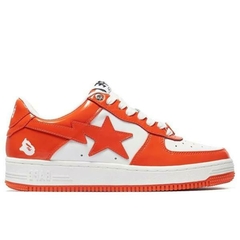 Bape Sta Patent Leather Orange White