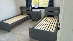 Cama 1 plaza con respaldo