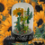 Girasol con jardín miniatura tipo Lego en internet