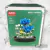 Flor Azul con jardín miniatura tipo Lego