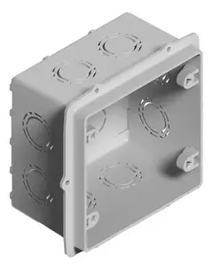 CAJA DE PVC PARA EMBUTIR DE 10 X 10