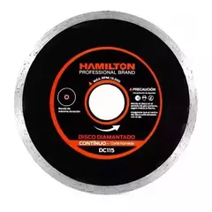 DISCO DIAMANTADO CONTINUO 115 HAMILTON