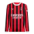 Camisa AC Milan I 24/25 manga longa - Torcedor Masculina - Vermelha e preta com detalhes em branco