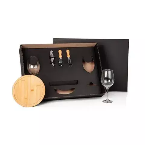 Kit Queijo E Vinho - 6 Pçs - comprar online