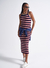 Vestido Midi Listrado clc 044.53.01506 na internet
