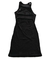 vestido canelado clc preto 0445301433 - comprar online