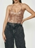 Blusa Metalizada Rose Gold Drapeada CLC 036.53.01226 Composição