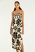 vestido cropped floral arabesque Farm 344530 - comprar online