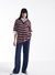 Camisa Polo Feminina Oversized Listrada clc 026.53.00009