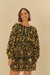 vestido curto Mg flora abacaxi Farm 337969
