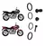 84 - KIT REPARO DA PINÇA DO FREIO COMPLETO C/2 PISTOES DA TITAN TWISTER FALCON E FAZER, MERCURIO - comprar online