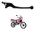 690 - MANETE DO FREIO DA NX 150/200/350 SAHARA XLX 350 E XR 200 COR PRETO, COMETA - comprar online