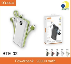 Carregador Portátil A'GOLD 20000mAH