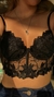 Cropped Roses bojo em tule bordado - Tam M - Nuvie Makeup