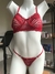 Lingerie Rendada com Calcinha Regulável - Basic vermelho M - Nuvie Makeup