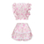 Top cropped com detalhe plissado, mini shorts bonitos, conjunto de saia metálic na internet