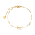 Pulseira de aço inoxidável Chain Link Cross para mulheres, elo ajustável, emp - Maquina de Negocio