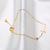 Pulseira de aço inoxidável Chain Link Cross para mulheres, elo ajustável, emp - comprar online
