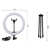 Ring light 8 polegadas (20cm) com tripé de mesa e suporte para celular