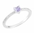 Anel Cravejado Coração Lilas - comprar online
