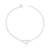 PULSEIRA CORAÇÃO CRAVEJADO PRATA 925 - comprar online