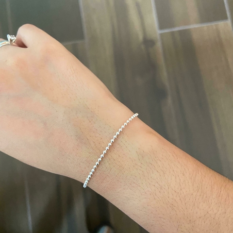 Pulseira de Bolinhas em Prata 925