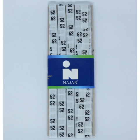 Etiqueta Najar Bordada Numerada 100% Poliéster 20m x 11mm - comprar online