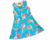 Vestido azul turquesa 4 anos