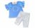 Conjunto flores feminino 2 e 3 anos