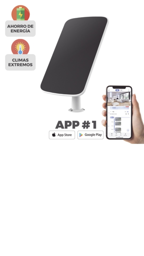 PANEL SOLAR EZVIZ Para Recargar Cámara de Batería Mod. CSBC1C