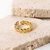 Anillo corazón acero
