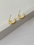 Aretes acero brillantes