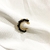 Earcuff flor mostacilla negro - comprar online