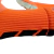 Meias Futebol Antiderrapante Cano Baixo - Laranja com detalhes no branco e preto - comprar online