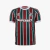 Camisa de futebol masculina do Fluminense, modelo I 25/26 da Umbro, com listras tricolores em verde, branco e grená.