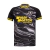 Camisa Botafogo IV 24/25 Reebok masculina em preto e branco com detalhes em amarelo e estampa abstrata.
