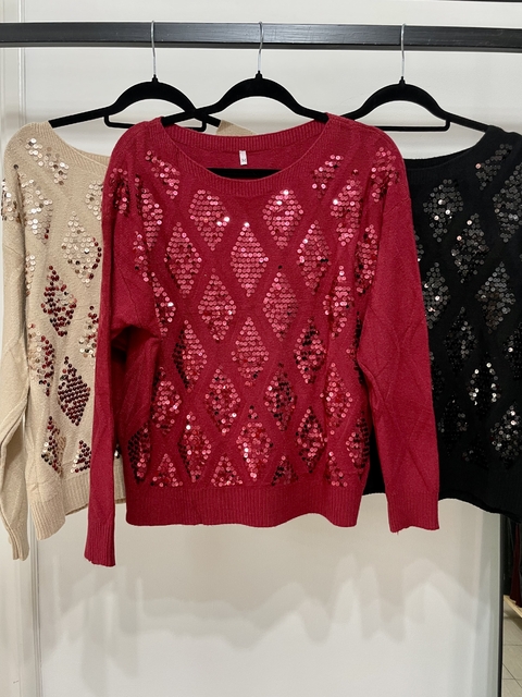 Sweater lentejuelas importado