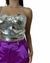 Cropped Metalic Prata - comprar online