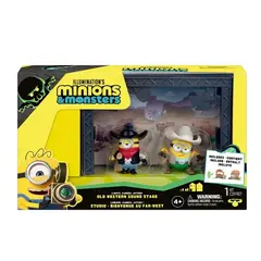 Minions - Stage Set Studio Lot 3 minifiguras - Viejo Oeste - Popand Café