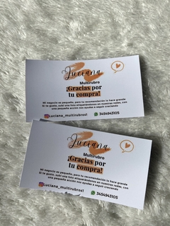 Tarjetas personalizadas - Pegatinas concordia