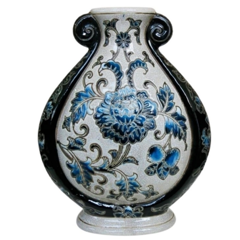 Anfora em Porcelana Oriental Azul Mar - comprar online