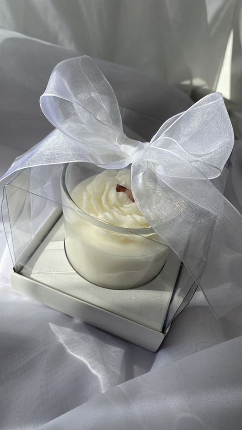 Vela Aromática personalizada Flower 190g - Combo
