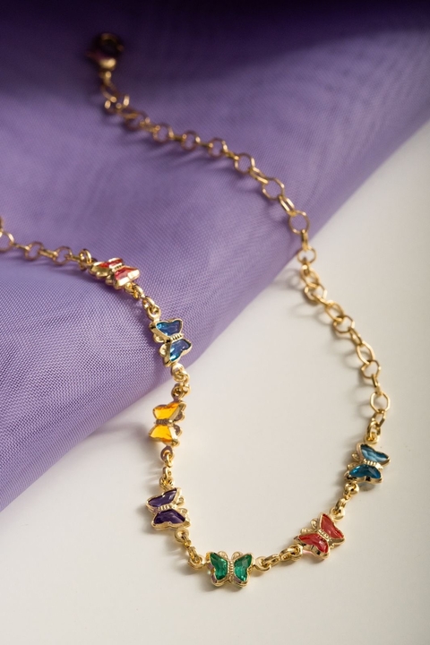 Colar infantil borboletas