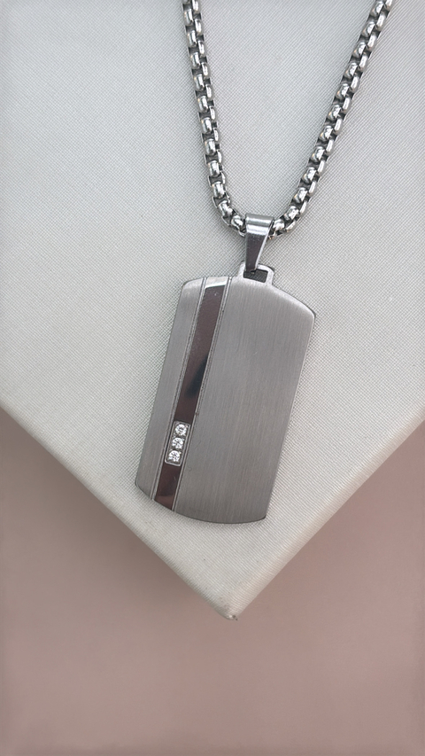 Colar masculino em aço