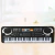 Teclado Eletrônico Portátil com Microfone Infantil