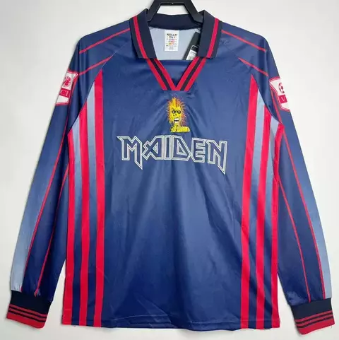 CAMISETA TITULAR WEST HAM IRON MAIDEN 1998 MANGA LARGA